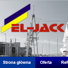 Strona internetowa Zakładu Projektowo - Usługowego Budownictwa i Energetyki EL - JACK